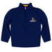 UNC Greensboro Spartans UNCG Vive La Fete Game Day Solid Blue Quarter Zip Pullover Sleeves