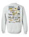 UNC Greensboro Spartans UNCG Hand Sketched Vive La Fete Impressions Artwork Navy Crew Neck Sweatshirt for Women - Vive La Fête - Online Apparel Store