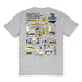 UNC Greensboro Spartans UNCG Vive La Fete Impressions Artwork Navy Womens Cotton Tshirt - Vive La Fête - Online Apparel Store