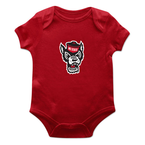 North Carolina State Wolfpacks Cotton Short Sleeve Bodysuit Red