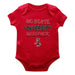 NC State Wolfpack Vive La Fete Infant Game Day Red Short Sleeve Bodysuit