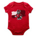 NC State Wolfpack Vive La Fete Infant Game Day Red Short Sleeve Bodysuit