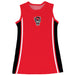 NC State Wolfpack Sleeveless Cheerleader A Line Dress Red