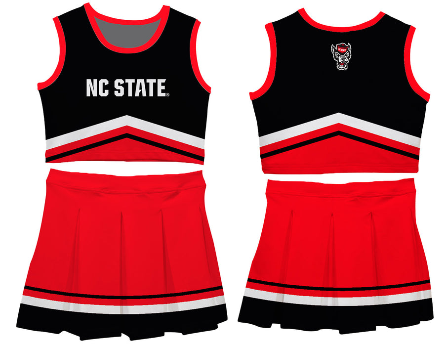 NC State Wolfpack Vive La Fete Game Day Black and Red Sleeveless Chearleader Set - Vive La Fête - Online Apparel Store