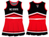 NC State Wolfpack Vive La Fete Game Day Black and Red Sleeveless Chearleader Set - Vive La Fête - Online Apparel Store