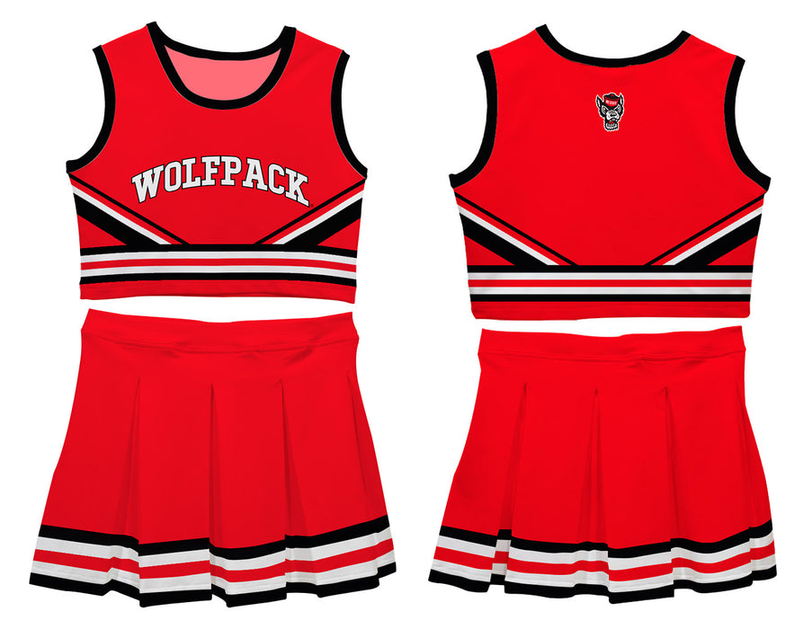 NC State Wolfpack Vive La Fete Game Day Red Sleeveless Chearleader Set - Vive La Fête - Online Apparel Store