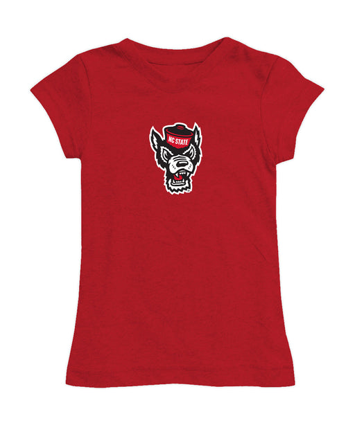 North Carolina State Wolfpacks Girl´s Fitted Cotton T-shirt Red