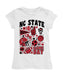 NC State Wolfpack Girl´s Fitted Cotton T-shirt White