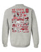 North Carolina State Wolfpacks Hand Sketched Vive La Fete Impressions Artwork Red Crew Neck Sweatshirt for Women - Vive La Fête - Online Apparel Store