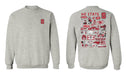North Carolina State Wolfpacks Hand Sketched Vive La Fete Impressions Artwork Red Crew Neck Sweatshirt for Women - Vive La Fête - Online Apparel Store