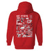 North Carolina State Wolfpacks Hand Sketched Vive La Fete Impressions Artwork Red Cotton Fleece Long Sleeve Hoodie - Vive La Fête - Online Apparel Store