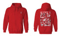 North Carolina State Wolfpacks Hand Sketched Vive La Fete Impressions Artwork Red Cotton Fleece Long Sleeve Hoodie - Vive La Fête - Online Apparel Store