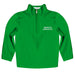 North Dakota Fighting Hawks Vive La Fete Game Day Solid Green Quarter Zip Pullover Sleeves