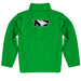 North Dakota Fighting Hawks Vive La Fete Game Day Solid Green Quarter Zip Pullover Sleeves - Vive La Fête - Online Apparel Store