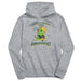 North Dakota Bison Dinorrific Heather Grey Cotton Youth Hoodie