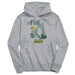 North Dakota Bison Excavator Heather Grey Cotton Youth Hoodie