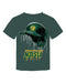 North Dakota Bison Original Dripping Baseball Helmet Green T-Shirt Cotton by Vive La Fete