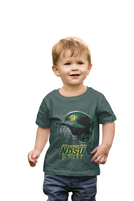 North Dakota Bison Original Dripping Baseball Helmet T-Shirt Cotton by Vive La Fete - Vive La Fête - Online Apparel Store