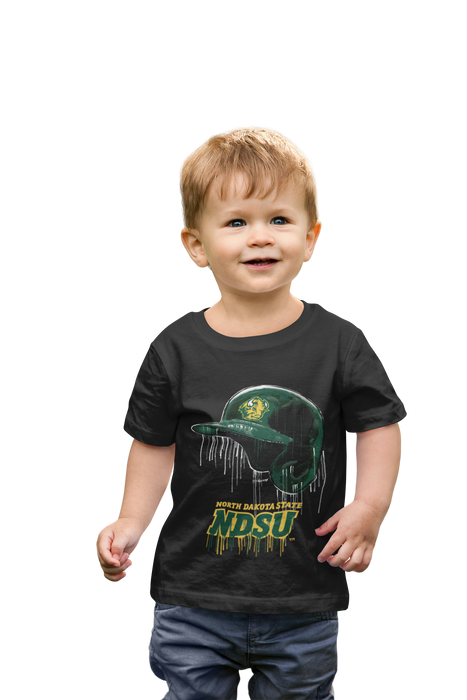 North Dakota Bison Original Dripping Baseball Helmet T-Shirt Cotton by Vive La Fete - Vive La Fête - Online Apparel Store