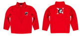 Northeastern University Huskies Vive La Fete Game Day Solid Red Quarter Zip Pullover Sleeves - Vive La Fête - Online Apparel Store
