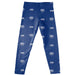 North Georgia Nighthawks Vive La Fete Girls Game Day All Over Two Logos Elastic Waist Classic Play Blue Leggings Tights