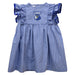 North Georgia Nighthawks Embroidered Royal Gingham Ruffle Dress