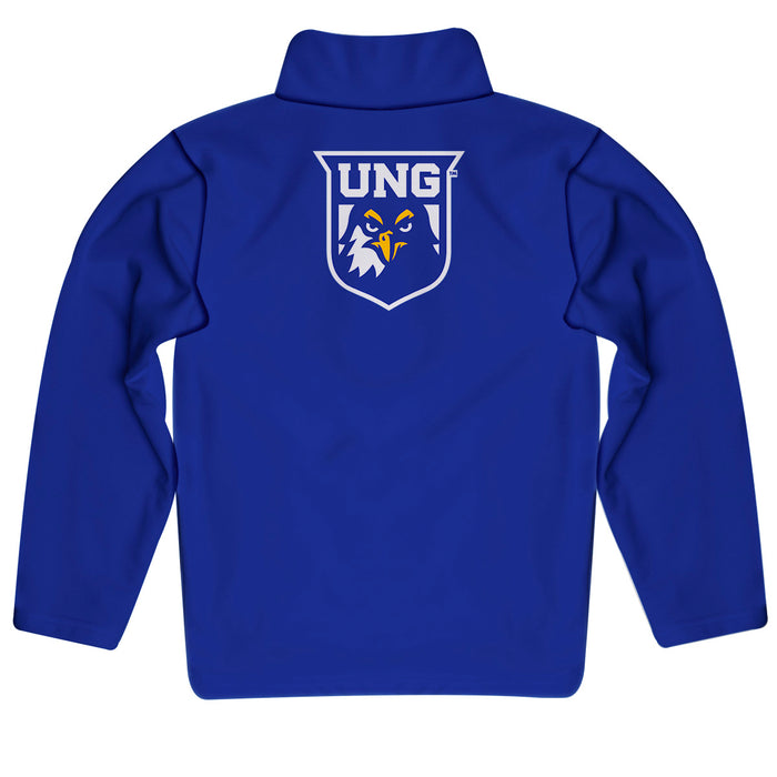 North Georgia Nighthawks Vive La Fete Game Day Solid Blue Quarter Zip Pullover Sleeves - Vive La Fête - Online Apparel Store