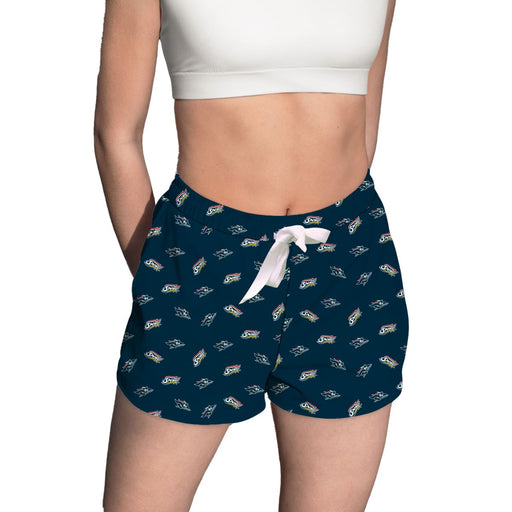 Southern New Hampshire University Penmen Vive La Fete Game Day All Over Logo Womens Lounge Shorts