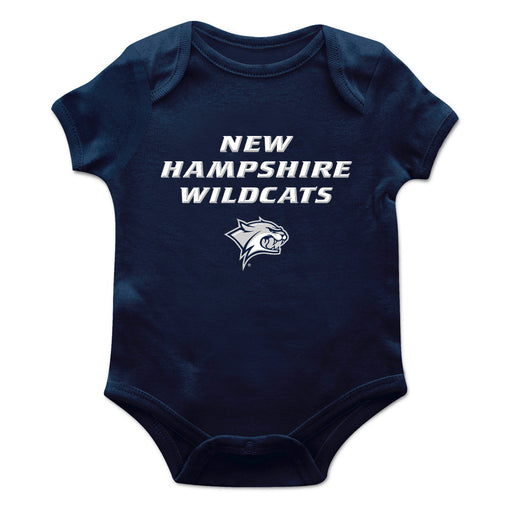 New Hampshire Wildcats UNH Vive La Fete Infant Game Day Navy Short Sleeve Bodysuit