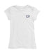 New Hampshire Wildcats UNH Hand Sketched Vive La Fete Impressions Artwork White Girls Cotton Short Sleeve Tee