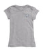 New Hampshire Wildcats UNH Hand Sketched Vive La Fete Impressions Artwork Grey Girls Cotton Short Sleeve Tee