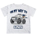 University of New Hampshire Wildcats UNH Vive La Fete Monster Truck Boys Game Day White Short Sleeve Tee