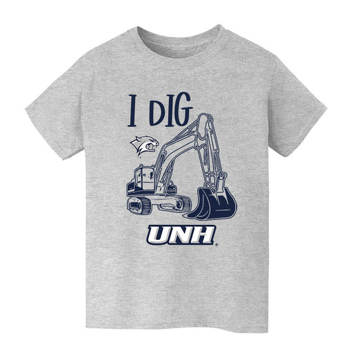 University of New Hampshire Wildcats UNH Vive La Fete Excavator Heather Grey Cotton Short Sleeve Tee