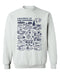 New Hampshire Wildcats UNH Hand Sketched Vive La Fete Impressions White Cotton Crewneck Sweatshirt for Women