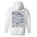 New Hampshire Wildcats UNH Hand Sketched Artwork Cotton Fleece Women Hoodie - Vive La Fête - Online Apparel Store