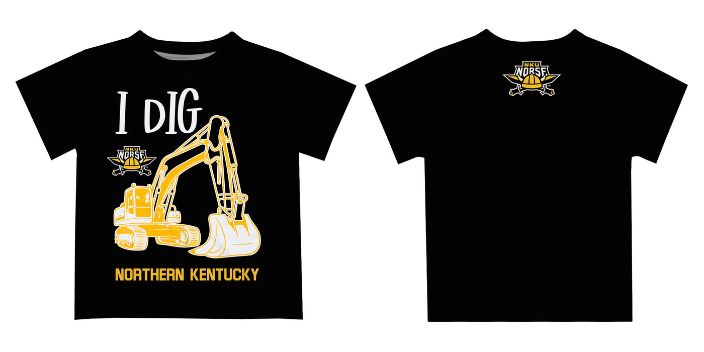 Northern Kentucky Norse Vive La Fete Excavator Boys Game Day Black Short Sleeve Tee - Vive La Fête - Online Apparel Store