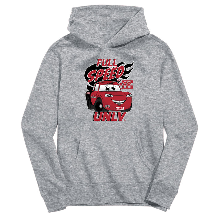 UNLV Rebels Full Speed Heather Grey Cotton Youth Hoodie
