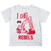 UNLV Rebels Vive La Fete Excavator Boys Game Day White Short Sleeve Tee