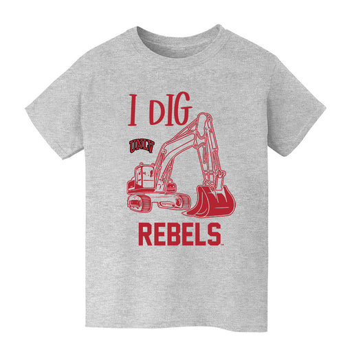 UNLV Rebels Vive La Fete Excavator Heather Grey Cotton Short Sleeve Tee