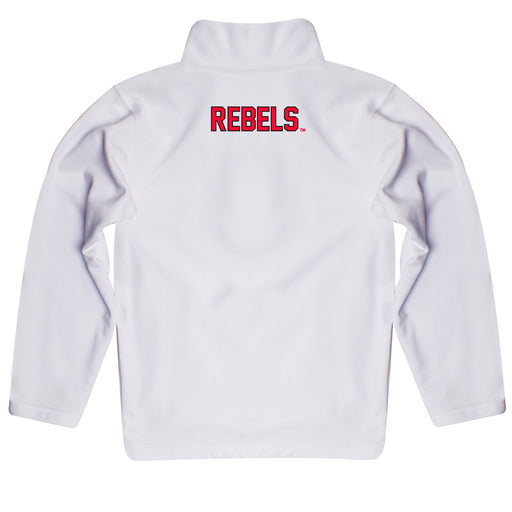 UNLV Rebels Vive La Fete Logo and Mascot Name Womens White Quarter Zip Pullover - Vive La Fête - Online Apparel Store