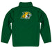 NMU Northern Michigan Wildcats Vive La Fete Game Day Solid Green Quarter Zip Pullover Sleeves - Vive La Fête - Online Apparel Store