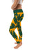 NMU Northern Michigan Wildcats Vive La Fete Paint Brush Logo on Waist Women Green Yoga Leggings - Vive La Fête - Online Apparel Store