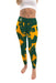 NMU Northern Michigan Wildcats Vive La Fete Paint Brush Logo on Waist Women Green Yoga Leggings