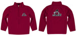 New Mexico State University Aggies, NMSU Aggies Vive La Fete Game Day Solid Crimson Quarter Zip Pullover Sleeves - Vive La Fête - Online Apparel Store