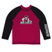 New Mexico State University Aggies Vive La Fete Logo Crimson Long Sleeve Raglan Rashguard