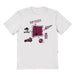New Mexico State Aggies Hand Sketched Vive La Fete Impressions Icones Kids White T-shirt