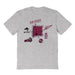 New Mexico State Aggies Hand Sketched Vive La Fete Impressions Icones Kids Grey T-shirt