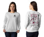 New Mexico State University Aggies Hand Sketched Artwork Maroon Crewneck Sweatshirt for Women - Vive La Fête - Online Apparel Store