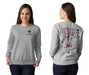 New Mexico State University Aggies Hand Sketched Artwork Maroon Crewneck Sweatshirt for Women - Vive La Fête - Online Apparel Store