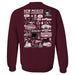New Mexico State University Aggies Hand Sketched Artwork Maroon Crewneck Sweatshirt for Women - Vive La Fête - Online Apparel Store